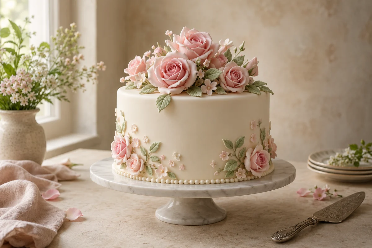 Fondant Flower Theme Cake hero products